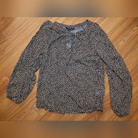 Banana Republic Animal Print Blouse Size Small - Picture 1 of 3